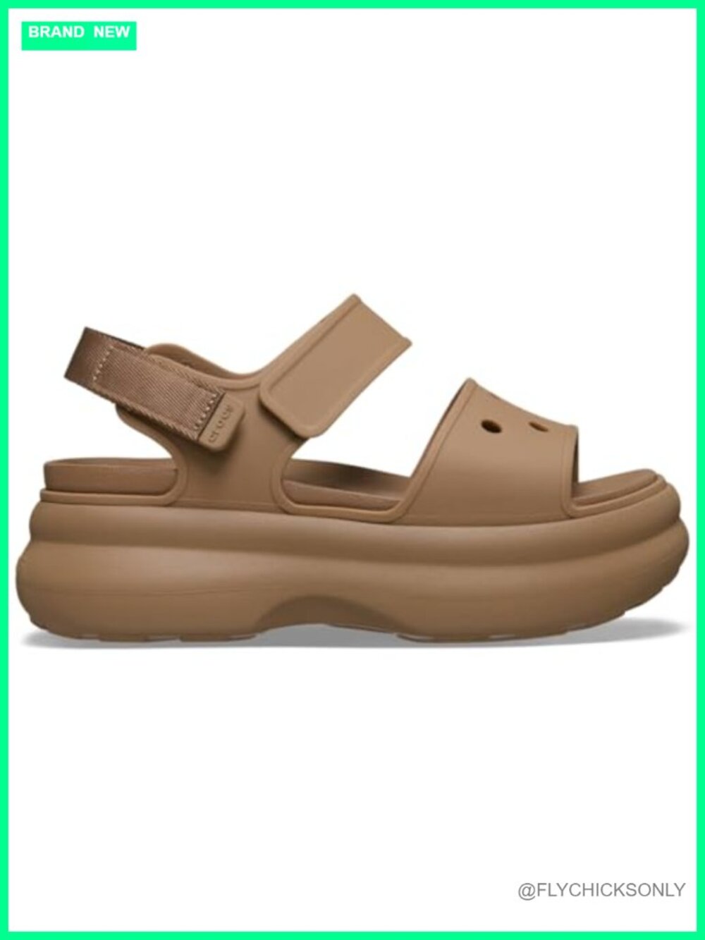 Platform Sandals with Two-Strap Upper, Hook-and-Loop Closure, EVA, Comfortable